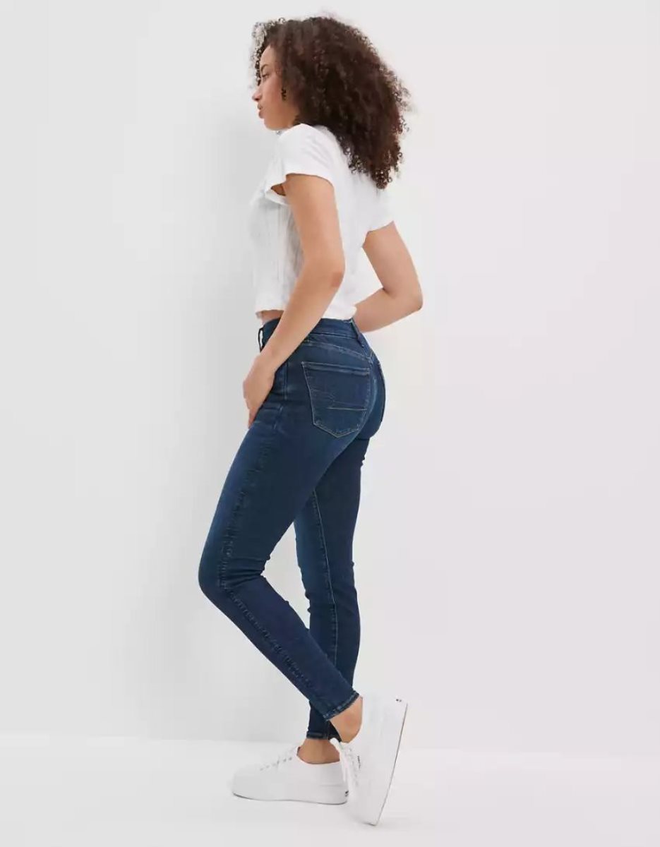 Jean American Eagle AE Ne(x)t Level Curvy High-Waisted Jegging Multicolore Femme | AFJ-92746058